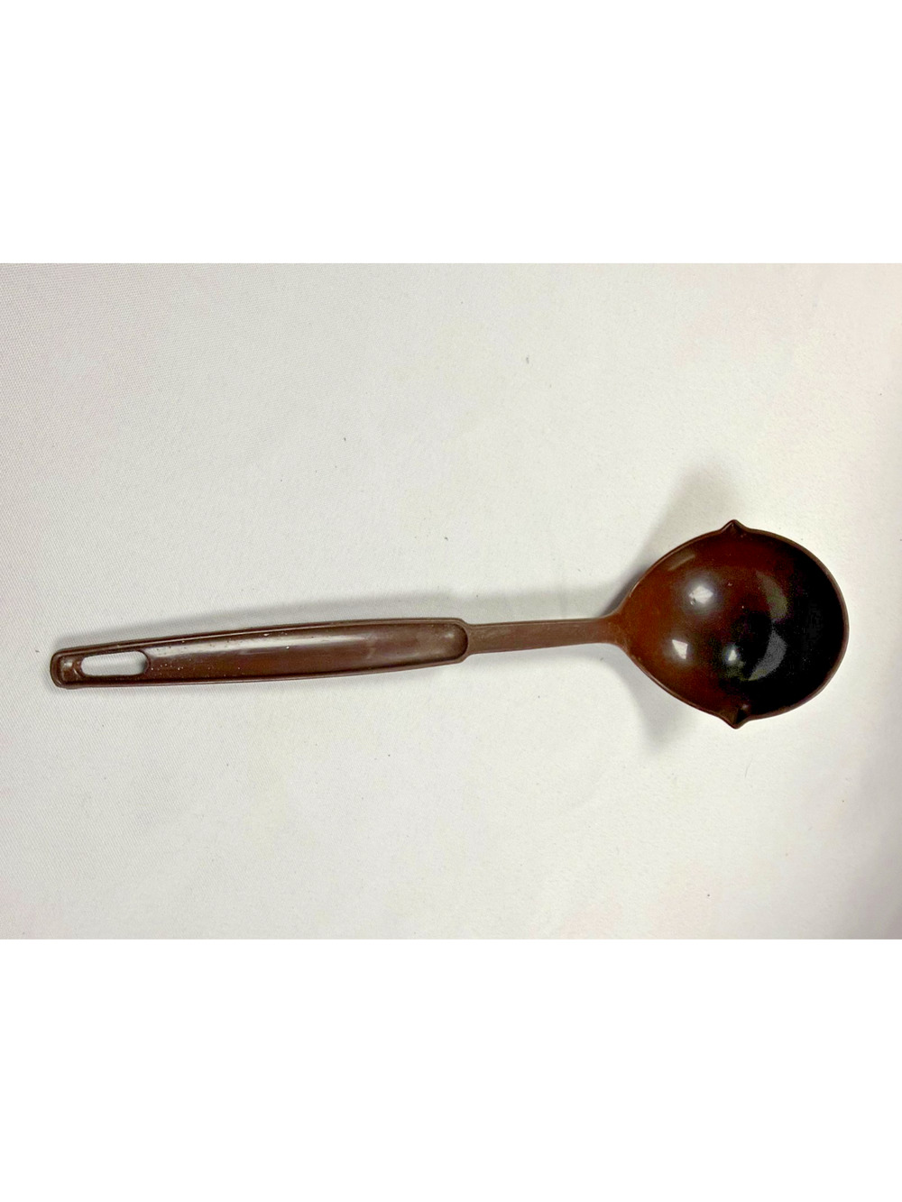Ekco USA Dishwasher Safe Melamine Soup Ladle Brown Vintage Kitchen Utensil